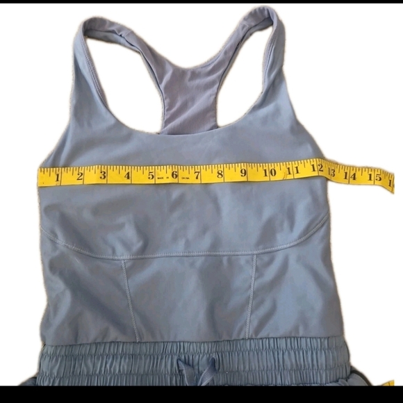 Fabletics Womens Sport Short Romper In Elemental Blue/Deep Navy S - Picture 6 of 10